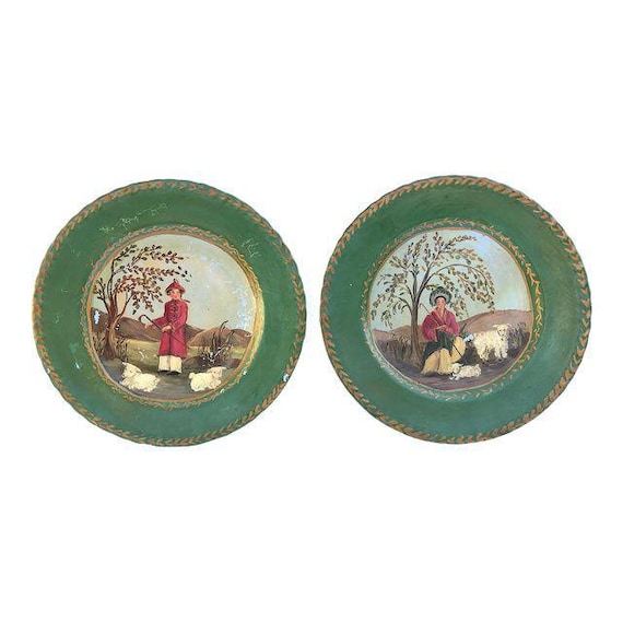 Decorative Plates Hand Painted Plates Hand Painted Asian Etsy