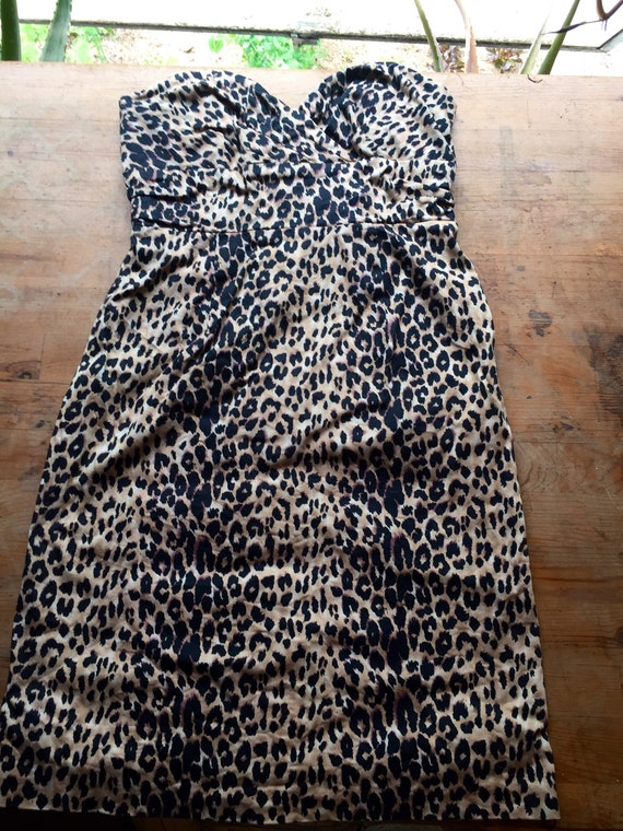 leopard tube dress