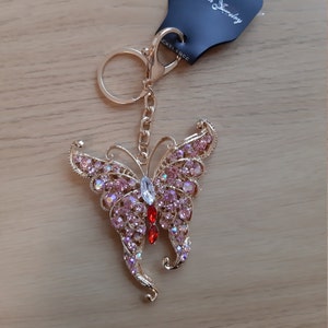 Beautiful Crystal Diamante Unicorn Rhinestone Keyring Charm Pendant Purse Bag Key Ring Chain Keychain Gifts