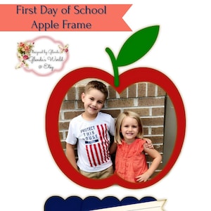 Apple Photo Frame for the First Day of School