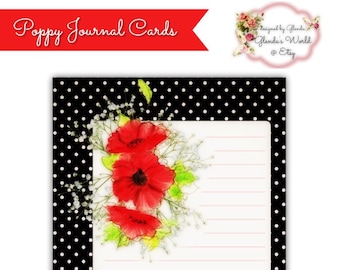 Poppy Journal Cards