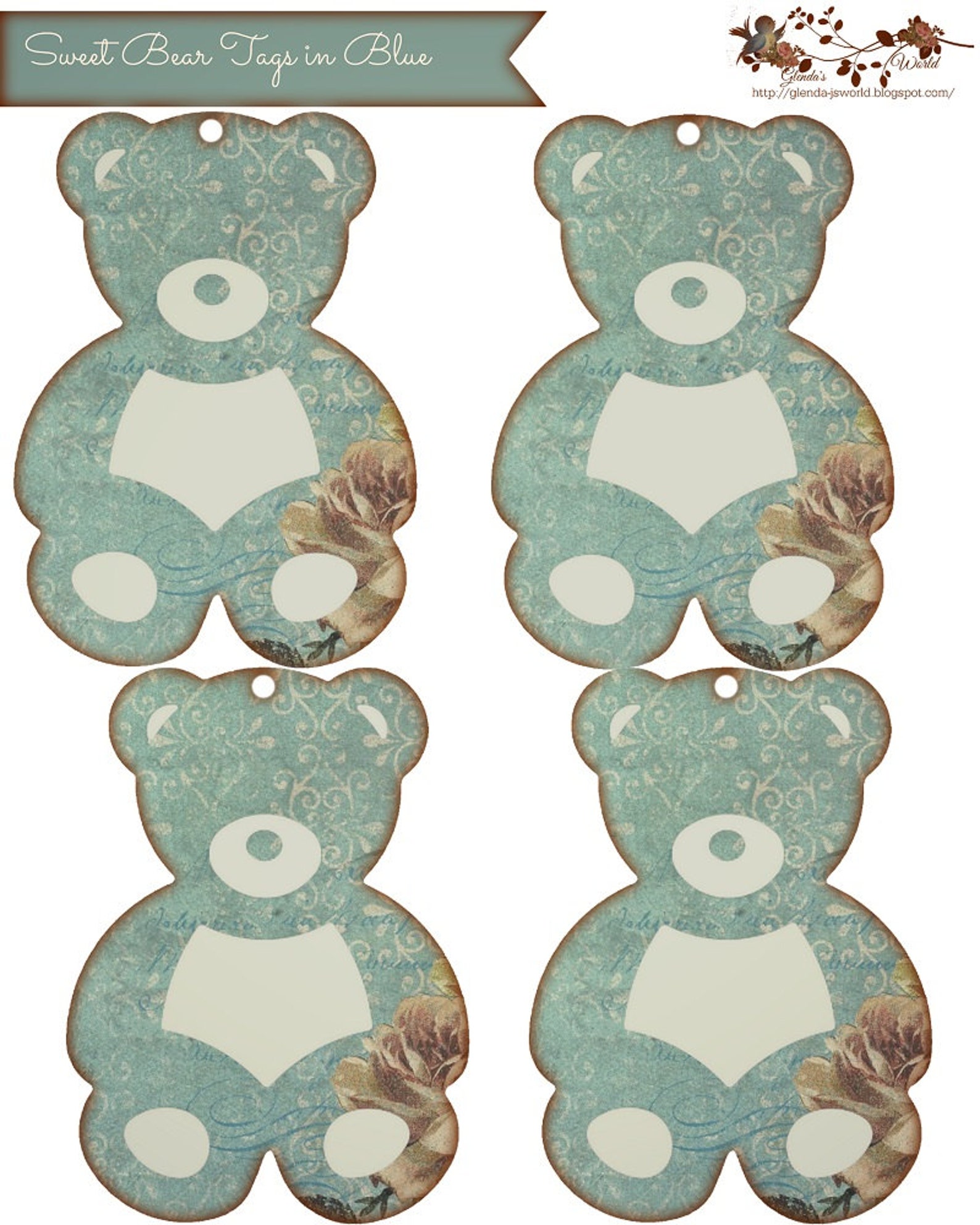 Sweet Bear Tags Etsy
