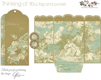 Thinking of You Card and Matching Pocket