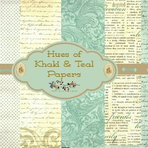 Khaki and Teal Papers