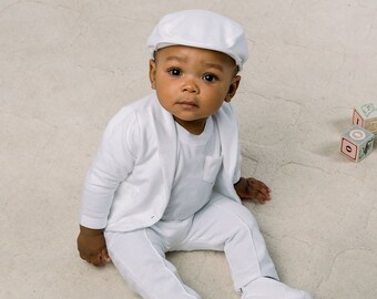 cute baby boy baptism outfit
