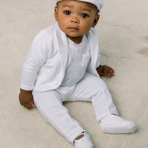 Imperfect Baby Boy Christening Suit 'harrison' White - Etsy
