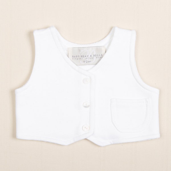 Boy Linen Vest Etsy