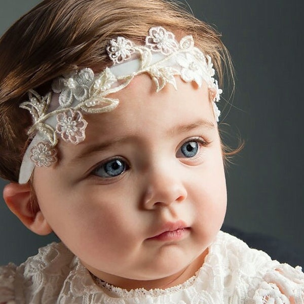 Lace Baby Headband Etsy