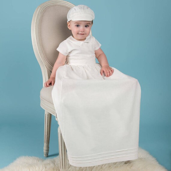 linen baptism gown