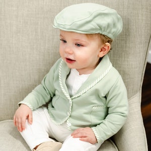 SALE- Baby Boy Baptism Outfit 'Theodore' | Boys Suit French Terry | Boys Christening and Baptism Outfit | First Birthday | FINAL SALE