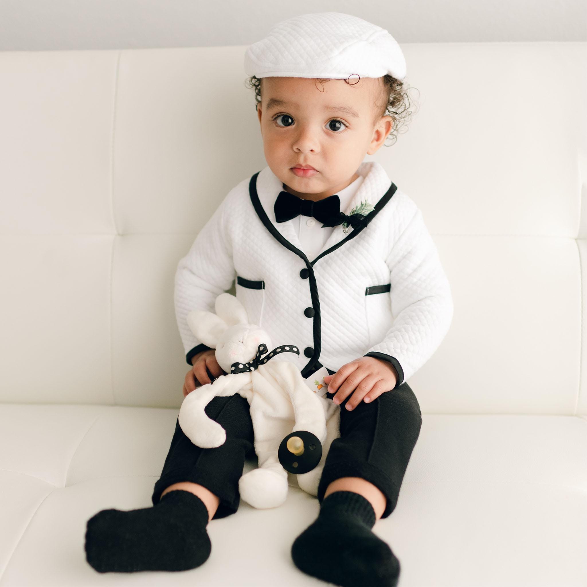 3 Piece Velvet Suits Toddler Fashion Little Boy Tuxedo Set For