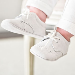 SALE - Baby Boys Dove Grey Suede Shoes | Baby Boy Dove Grey Shoes | Sample Sale | New with Small Imperfections | FINAL SALE