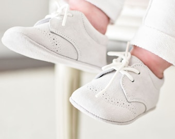 SALE - Baby Boys Dove Grey Suede Shoes | Baby Boy Dove Grey Shoes | Sample Sale | New with Small Imperfections | FINAL SALE