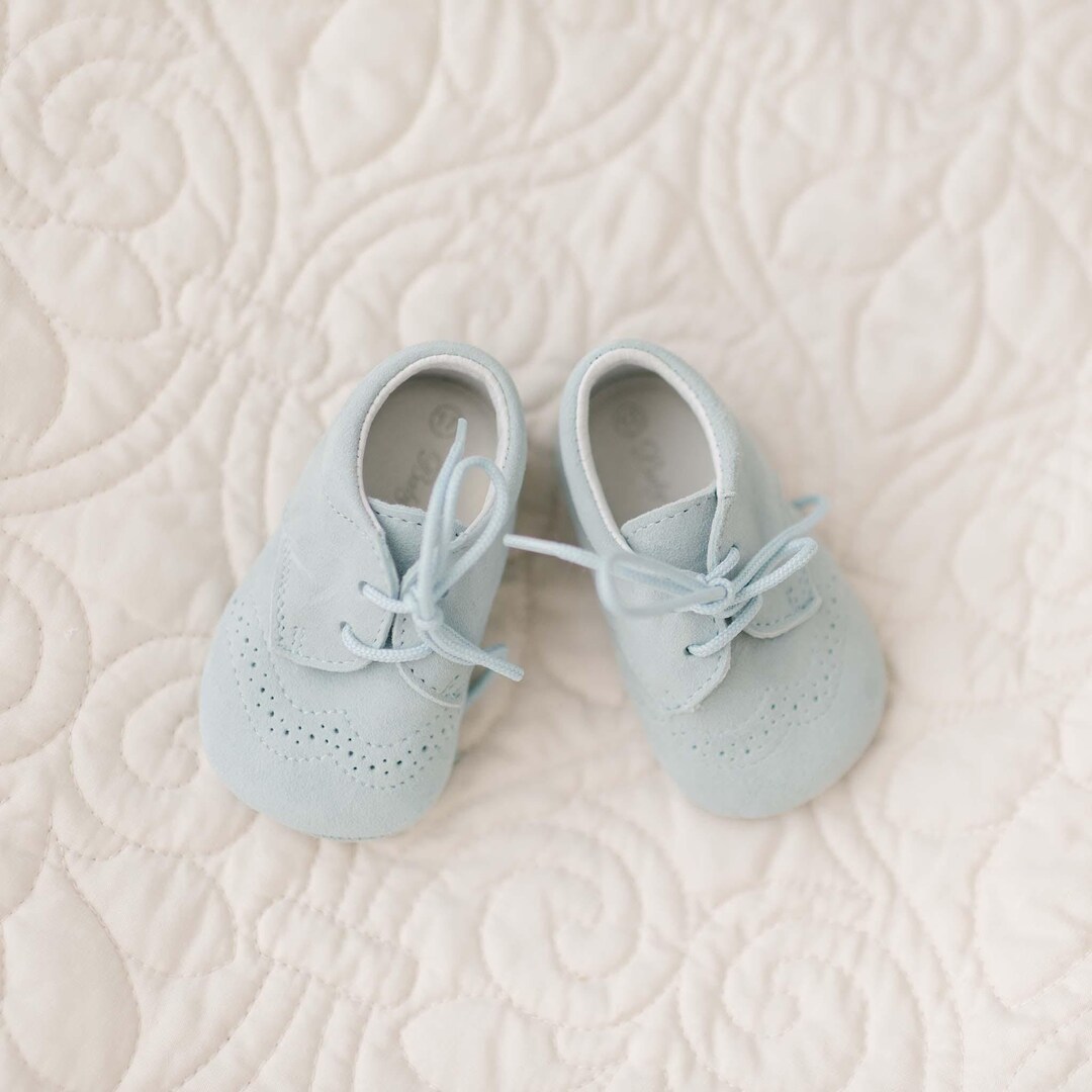 Sample Sale - Baby Boys Blue Suede Shoes | Baby Boy Blue Shoes | Sample ...