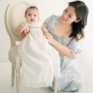 Sample Sale | Emily Christening Gown - Gown only | Lace Baby Gown | Baby Blessing Gown | Includes - Gown Only