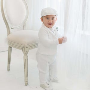 Sample Sale | Christening Suit for Baby Boys | Boys Baptism Outfit | Includes Jacket, Pants & Hat | New With Imperfections - FINAL SALE