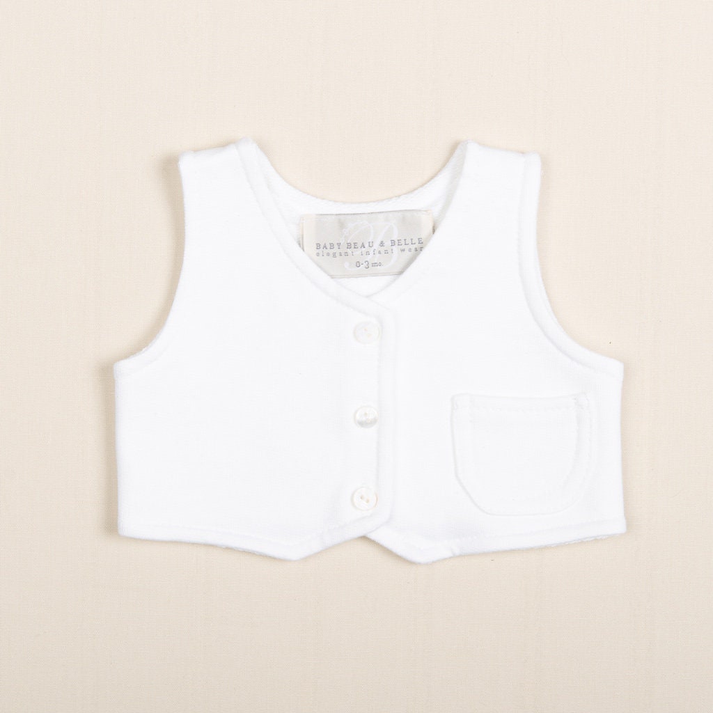 Baby girl white vest sale