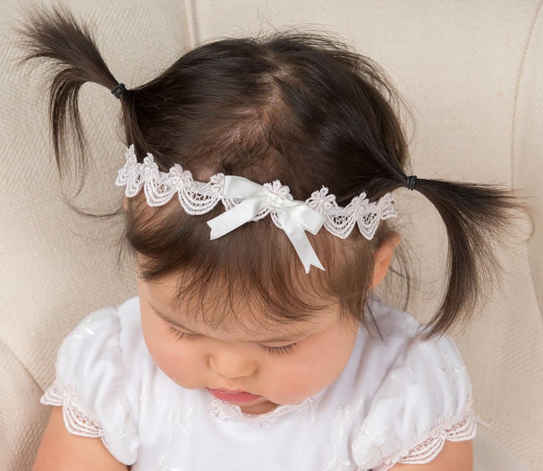 Baby Girls Lace Headband 'joli' Newborn Girl Etsy