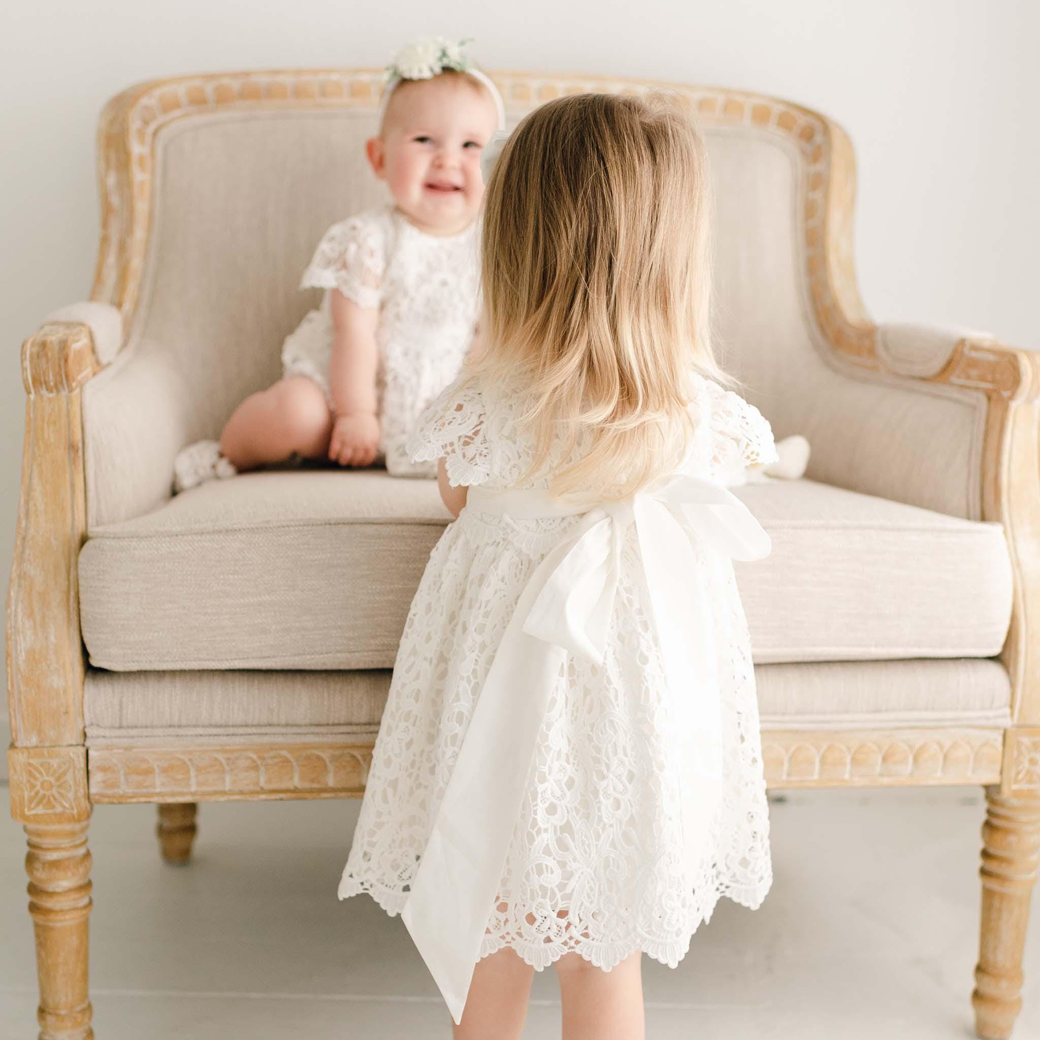 Robe Bébé Baby Grands En Ivoire Taille 3-6 Mois Manches Longues - Neuf Sans étiquettes