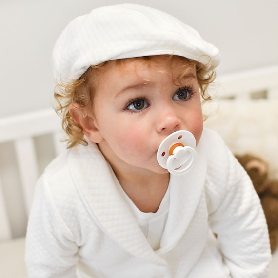 white newsboy cap baby