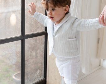 SALE- Boys Christening Shorts Suit 'Hudson' | Boys Baptism Shorts Suit | Baby Boy Christening & Baptism Shorts Suit | FINAL SALE