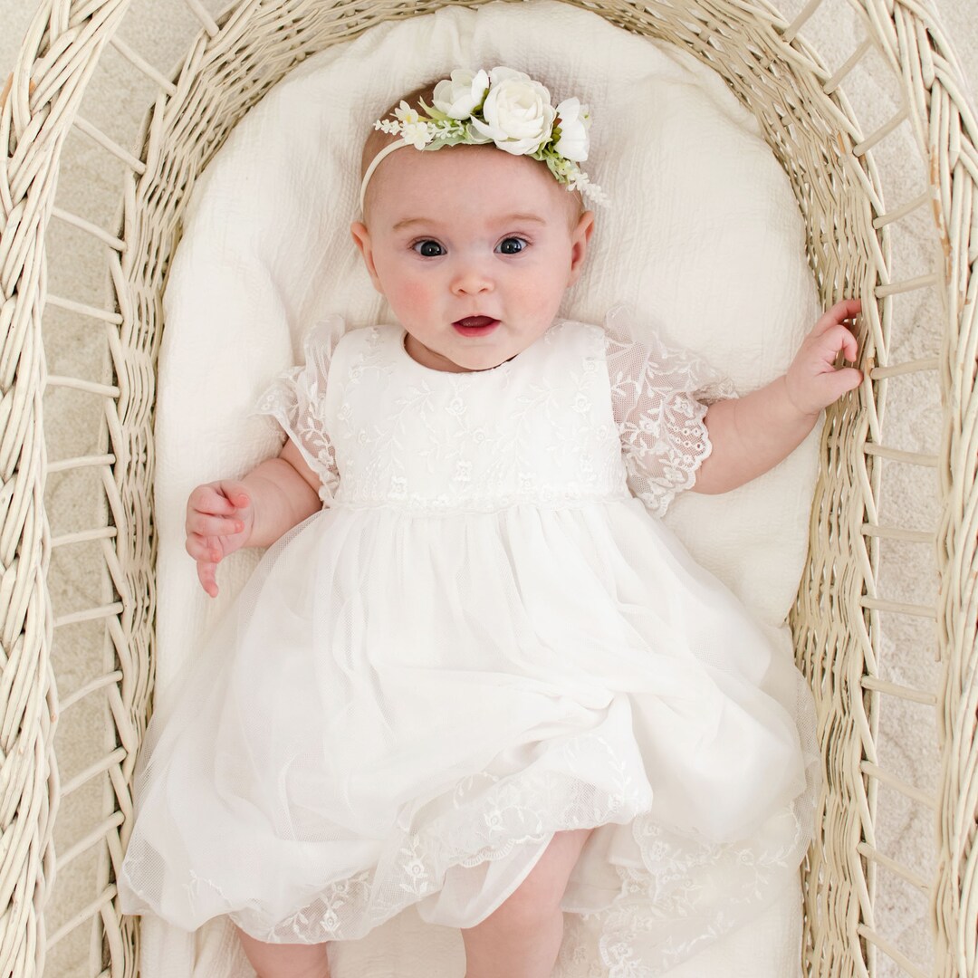 Infant girl top blessing dresses