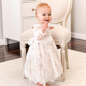 Sale | Juliette Romper Dress | Baby Girl Lace Dress |