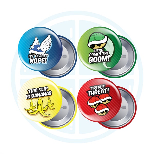 Mario Kart 1.5" Button Set