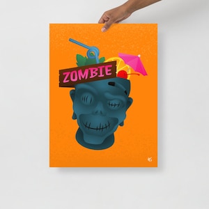 Cartel de cócteles zombis