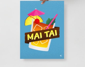 Mai Tai Cocktail Poster