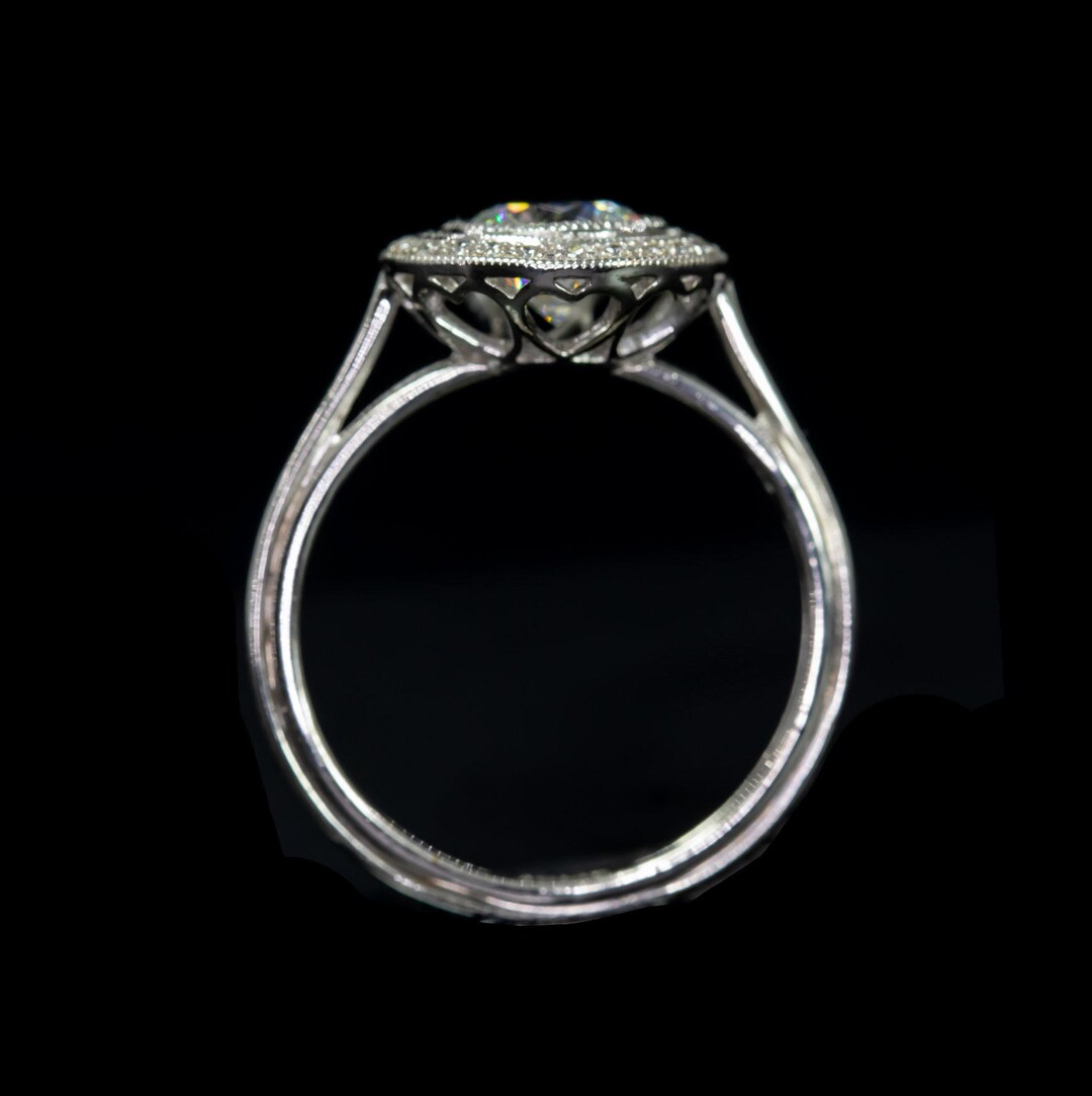 Antique Engagement Ring/ Art Deco Engagement Ring/ Semi Mount Etsy