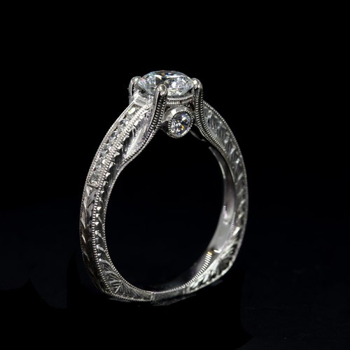 Edwardian Style Antique Inspired Engagement Ring Natural - Etsy