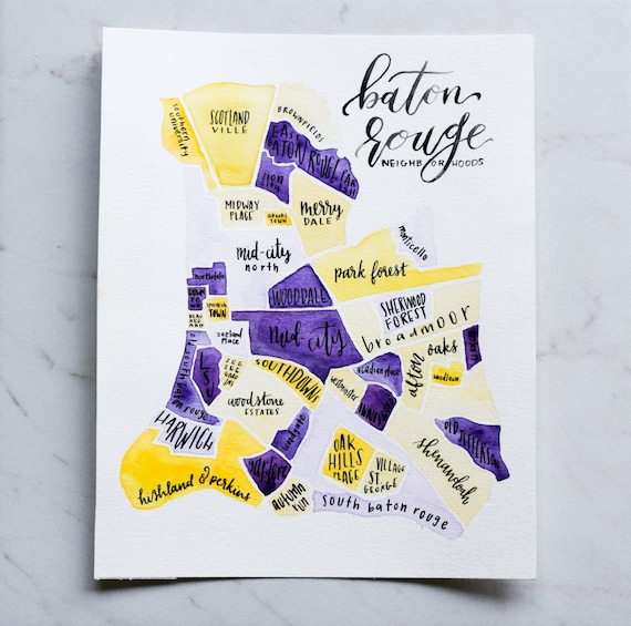 Baton Rouge Neighborhood Map