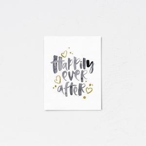 Bruiloft engagement kaart • grappige engagement kaart • gelukkig ooit na • grappige bruiloft kaart • aquarel kaart • huwelijk kaart • geestig kaart