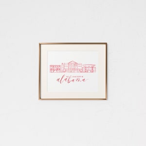 University of Alabama Grad Gift • Bama Gift • College Graduation Gift • Crimson Tide Bama • Alabama Decor • Big Al Alabama Alum Gift