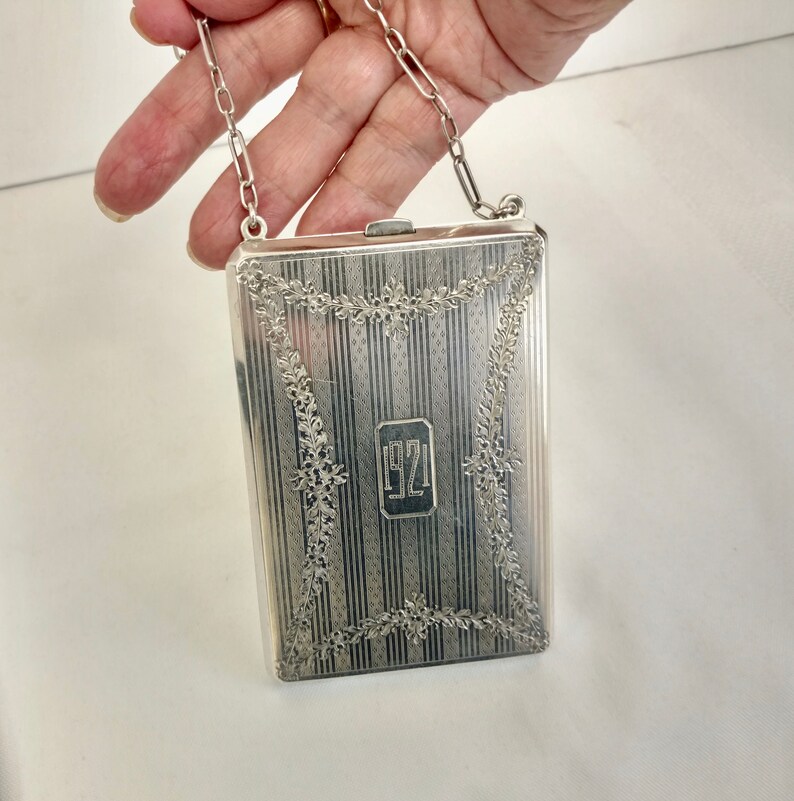 Circa 1921 JBE Co Sterling Silver Coin Purse SS10318 Incredible