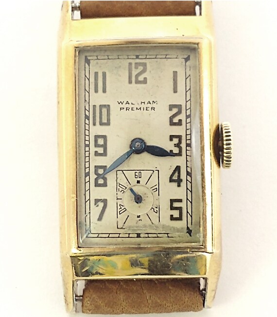 Waltham Premier 21 Jewels Curvex Style Wrist Watch Authentic