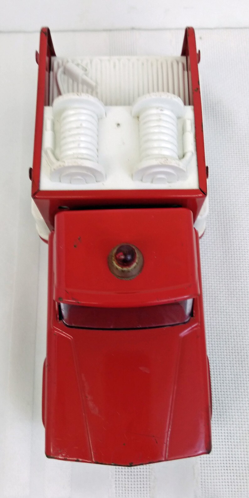 TONTRU10006 Scarce Vintage Tonka 1960 STP Fire Truck Pressed Steel