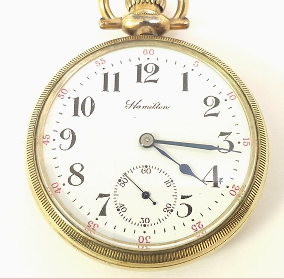 Hamilton railroad pocket watch value sale