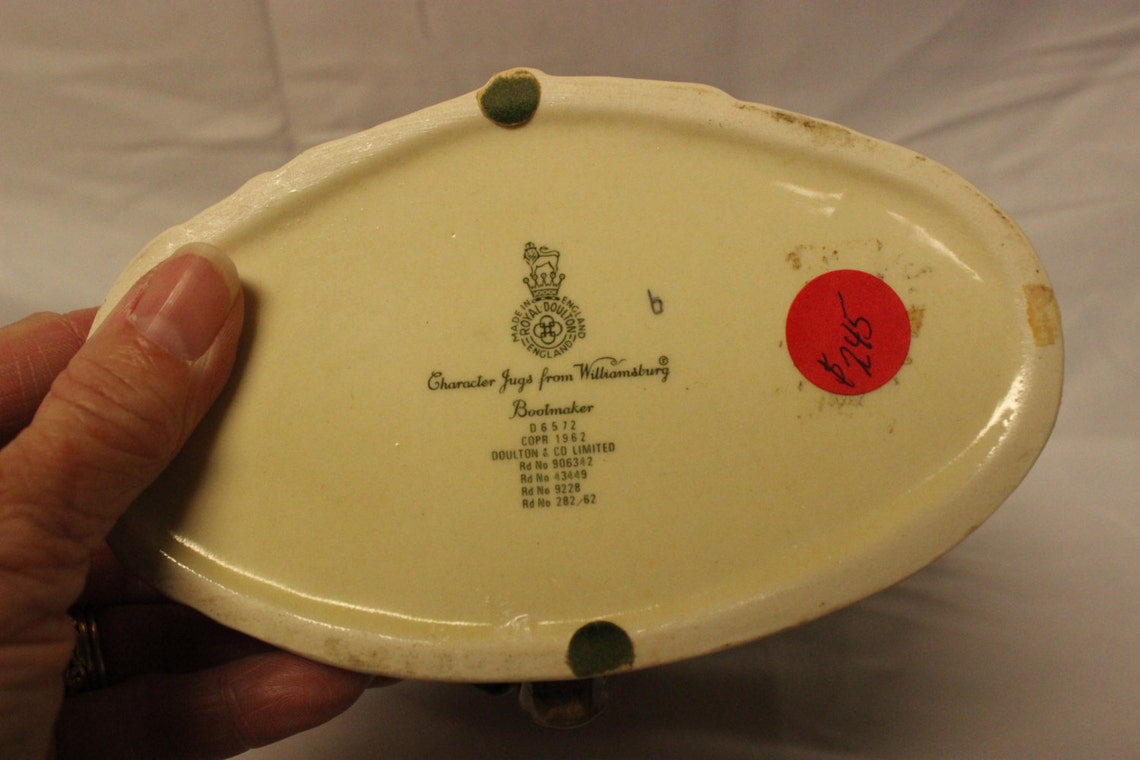 Bootmaker D6572 Toby Jug Royal Doulton Large Bone China Etsy