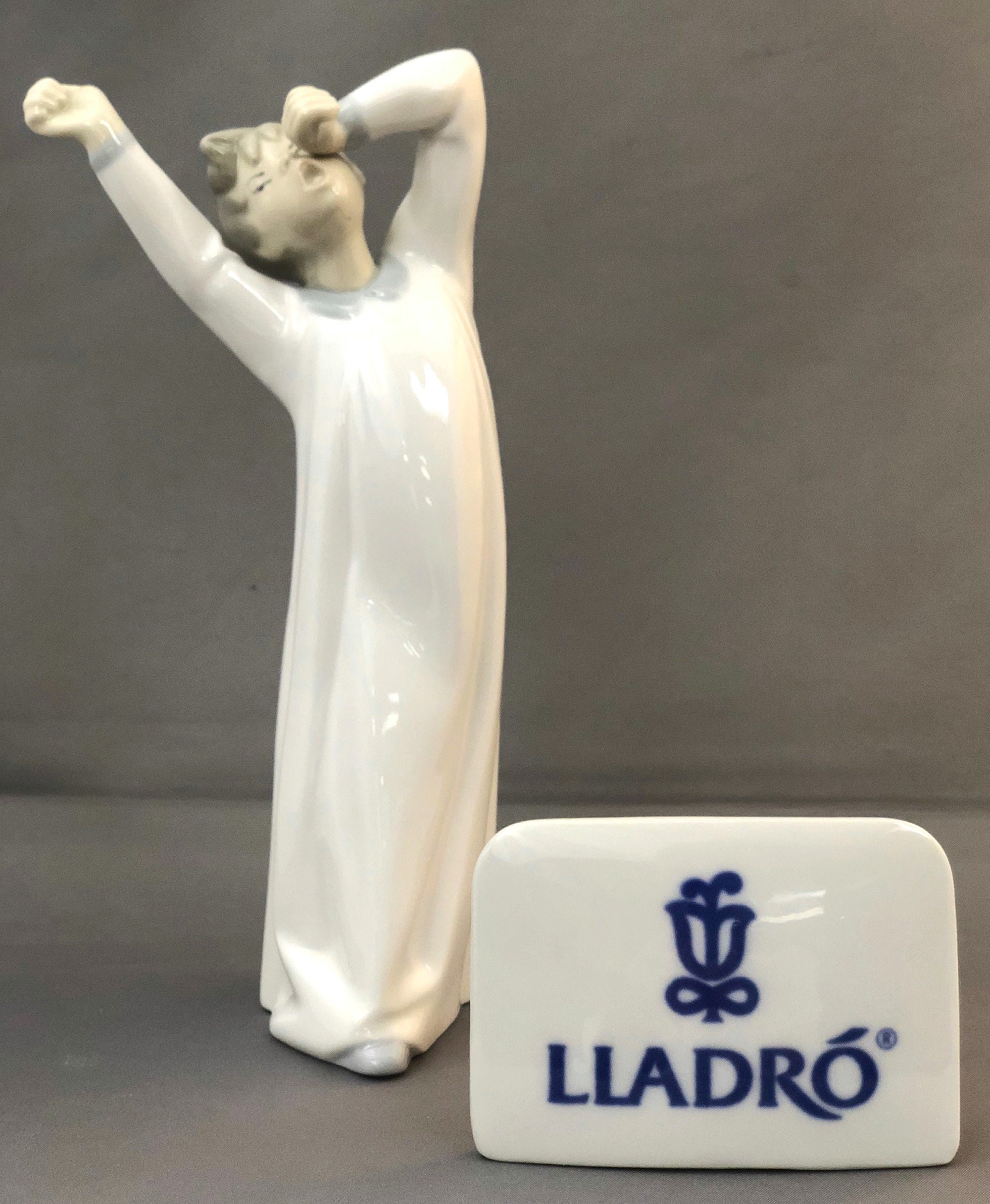 Elegant Lladro Figurine boy Yawning No.4870 in Mint Etsy