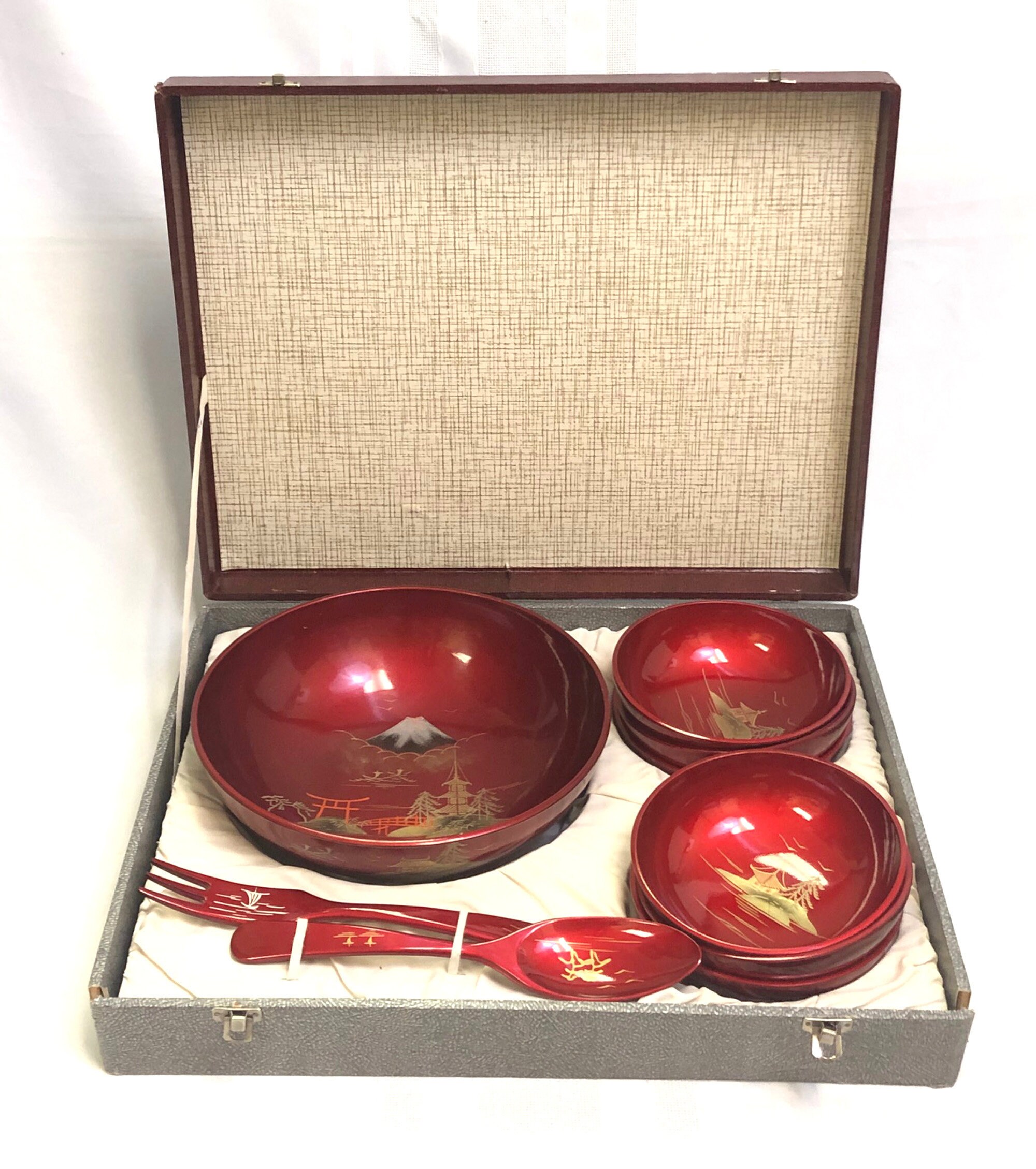 Vintage Snack BowlsLacquerwareSet of FiveJapan Kitchen & Dining Home