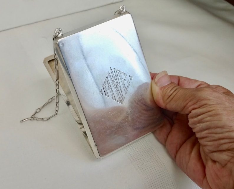 Circa 1921 JBE Co Sterling Silver Coin Purse SS10318 Incredible