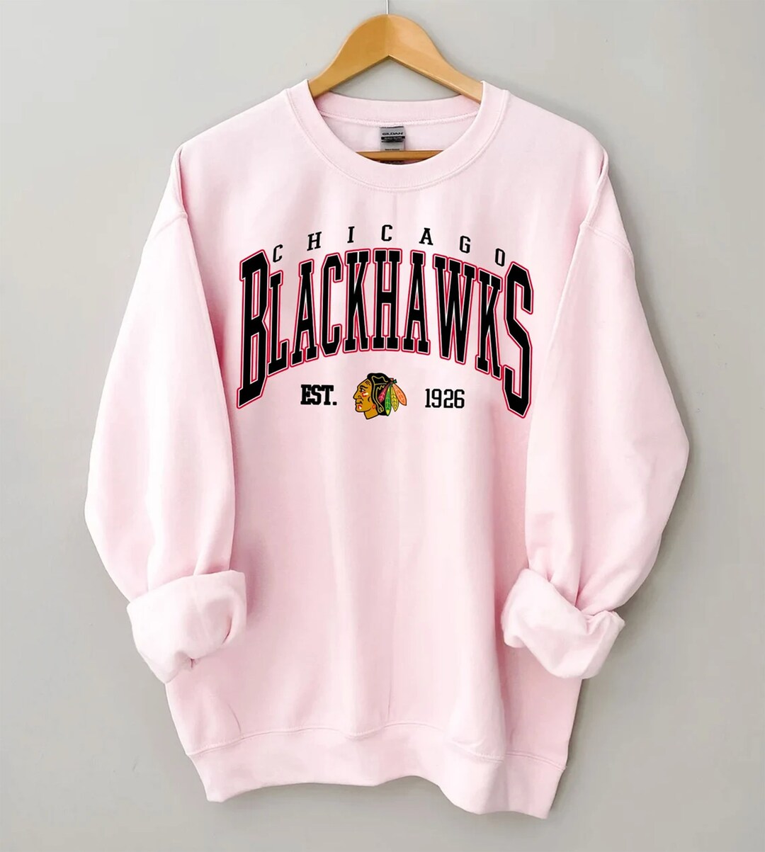 Sweat à capuche vintage années 90 Chicago Blackhawks moyen