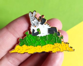 Minted Lamb Enamel Pin: Funny Sheep Badge, Yarn Lover Gift