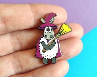 Baaawitched Sheep Enamel Pin – Witchy Halloween Badge