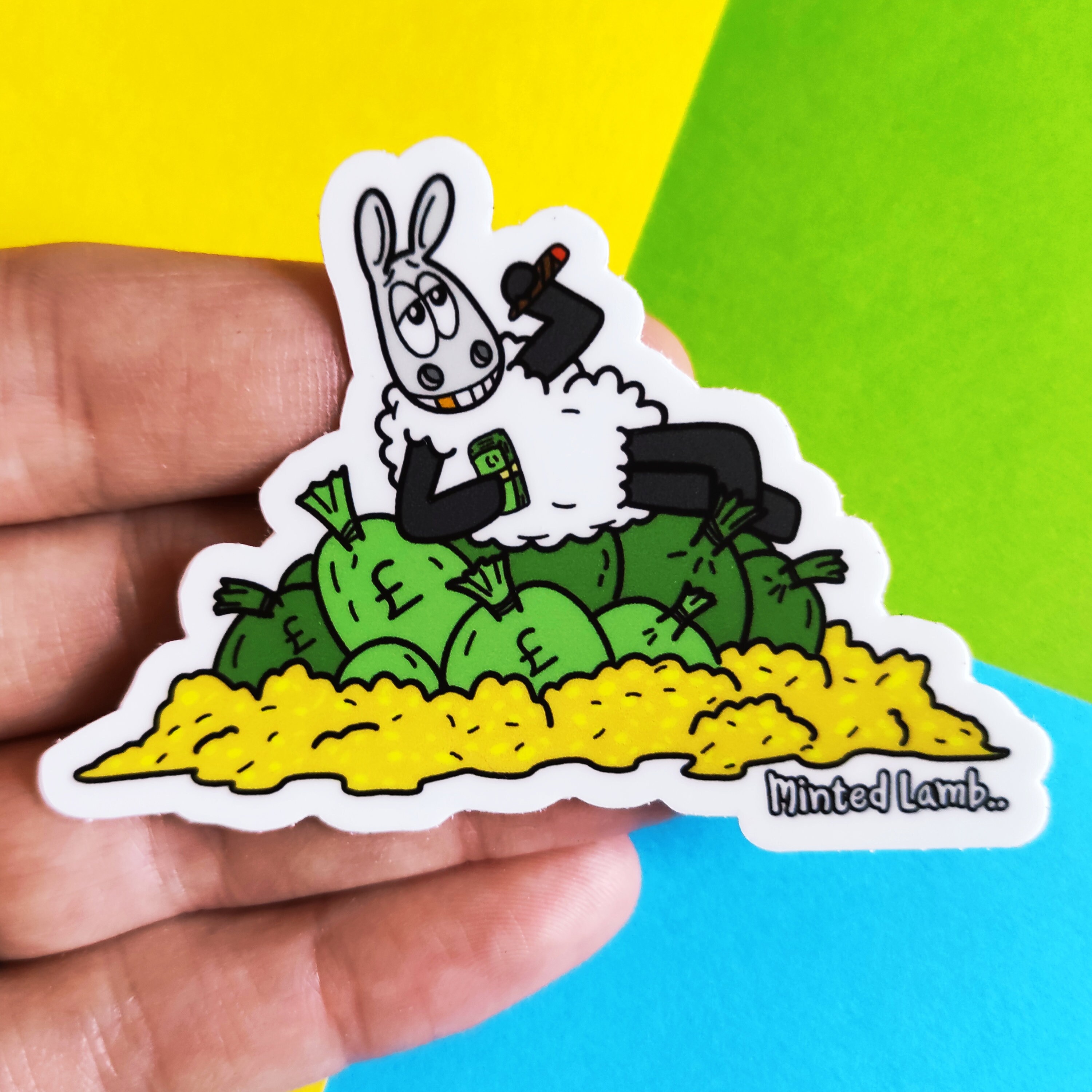 Minted Lamb Sheep sticker Cute sticker Planner sticker Etsy