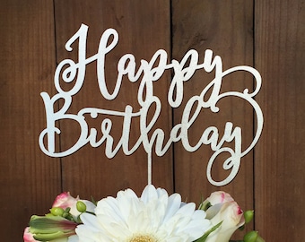 Happy Birthday Cake Topper I Birthday Celebration