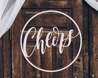Cheers in a circle Wedding Reception Decor