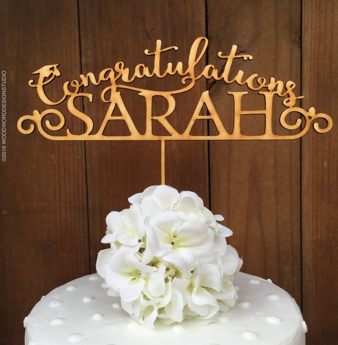 Graduation Cake Topper, Personalized Cake Topper, Custom Graduation